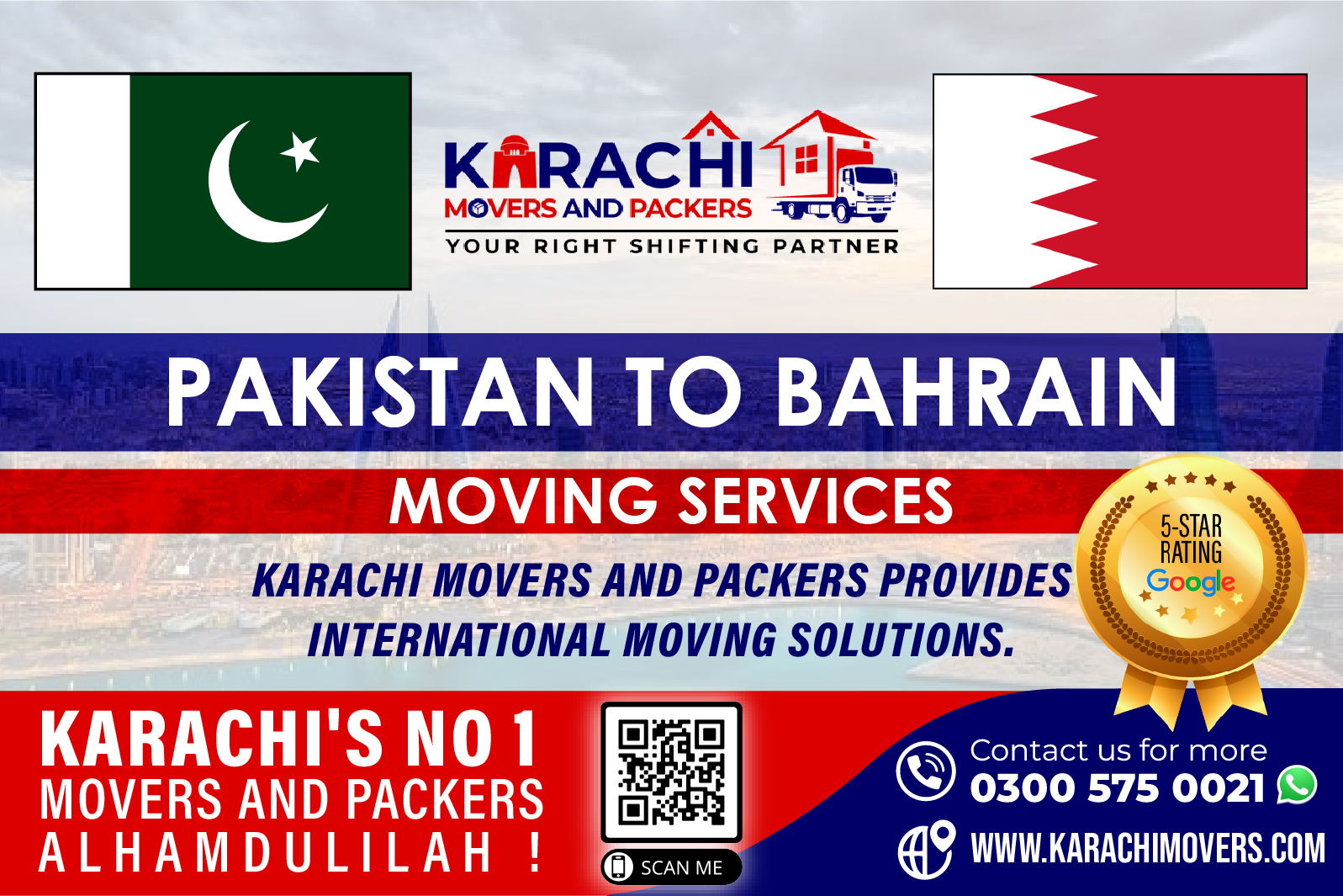 Karachi to Bahrain Movers